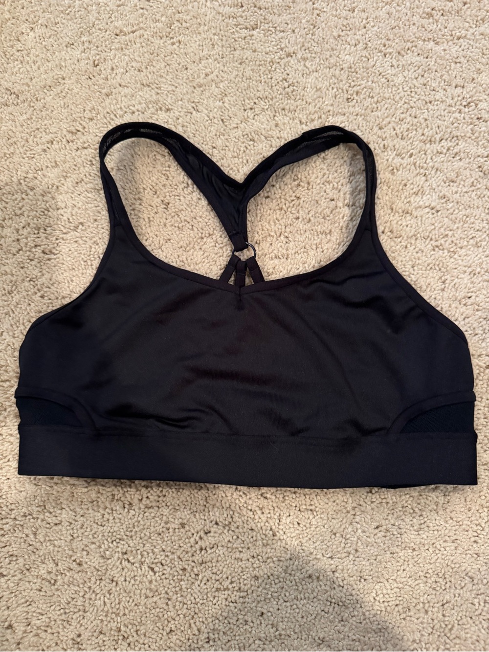 Women's Black Racerback Sports Bra